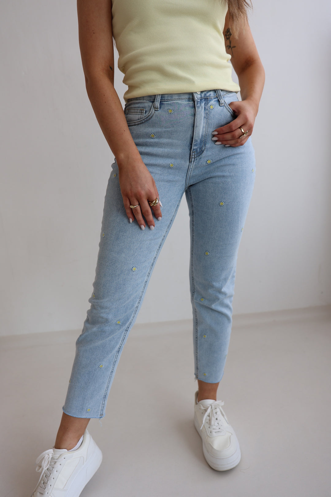 Mom Jeans Summer Flowers (3196)