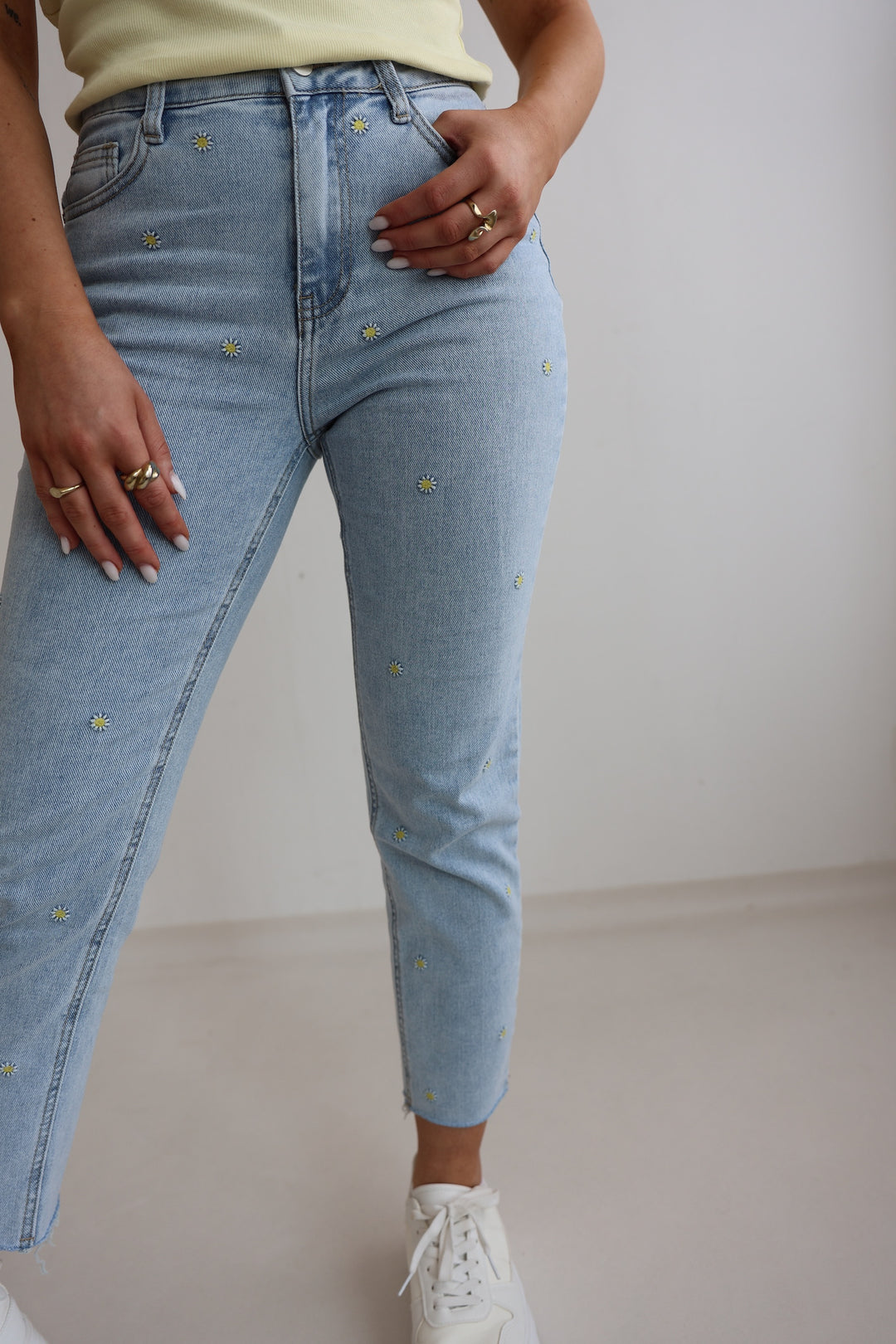 Mom Jeans Summer Flowers (3196)