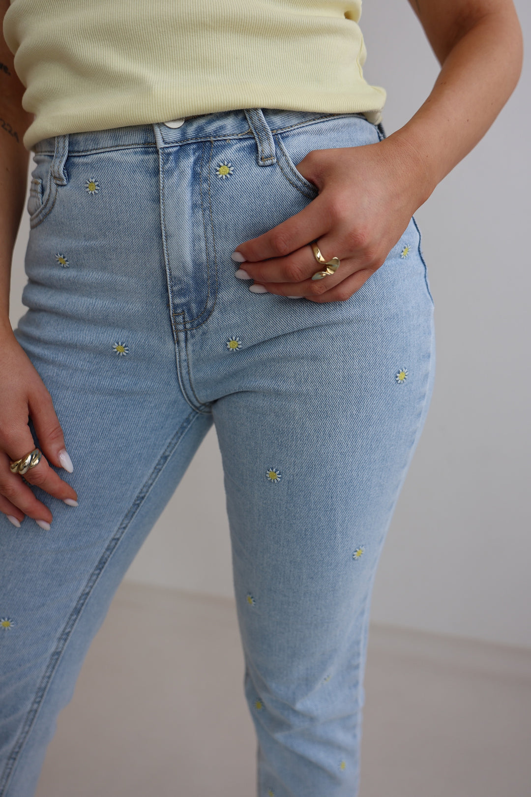 Mom Jeans Summer Flowers (3196)