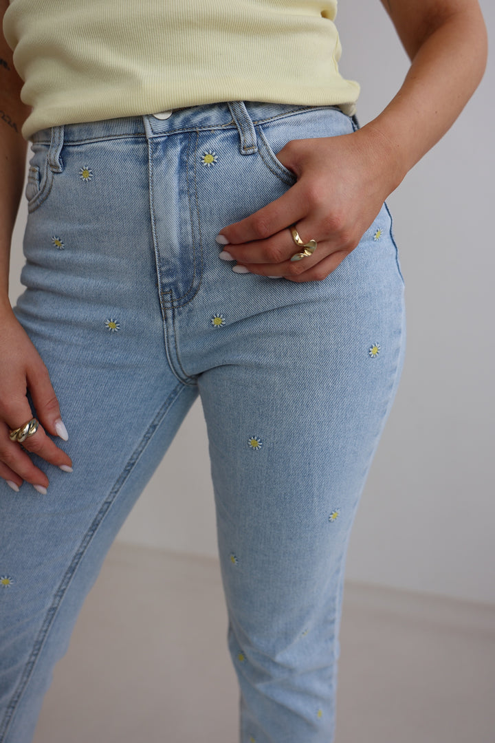 Mom Jeans Summer Flowers (3196)