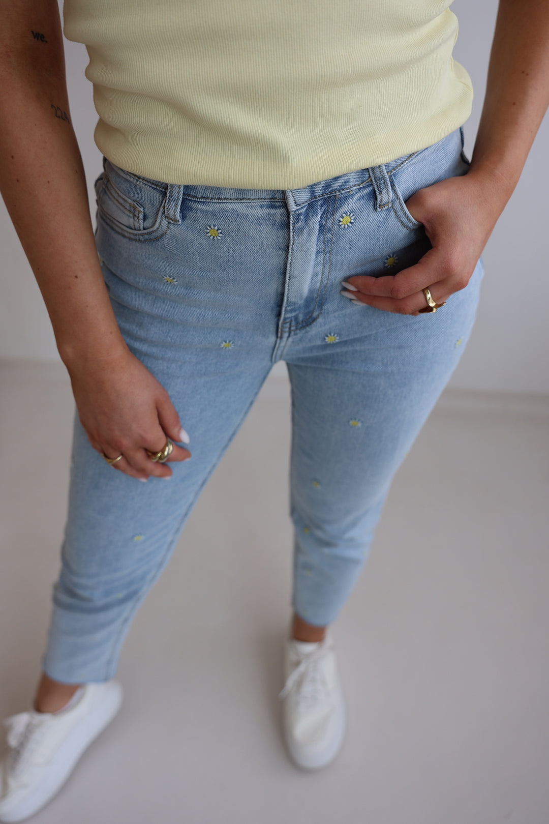 Mom Jeans Summer Flowers (3196)