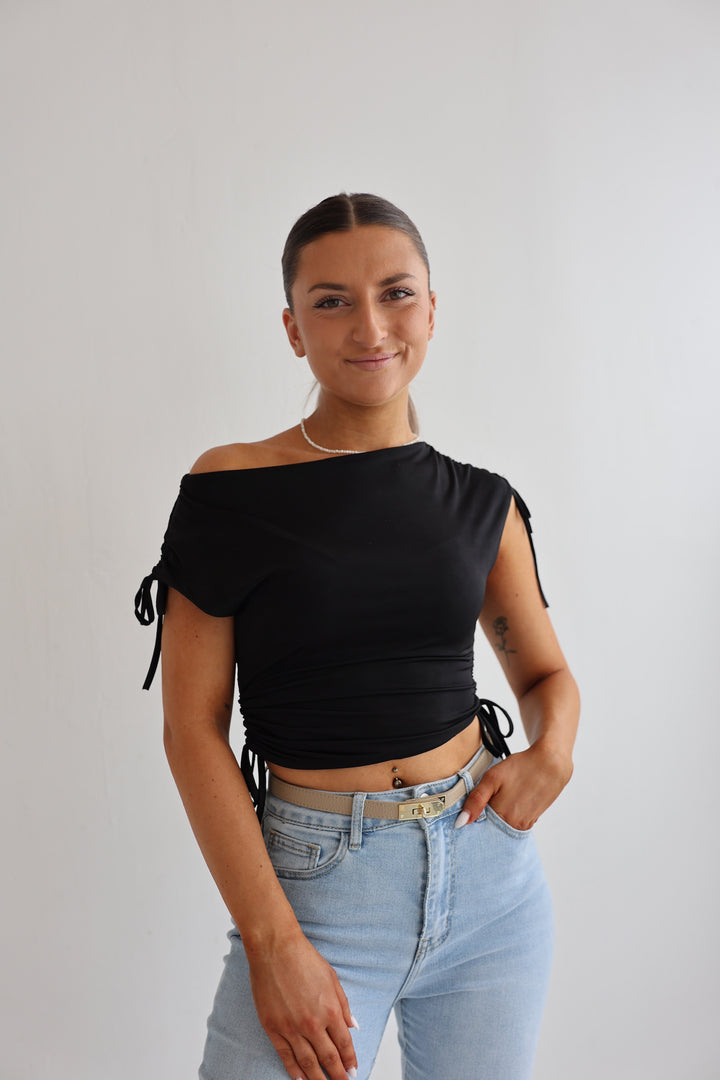 T-Shirt mit Raffung Nadja