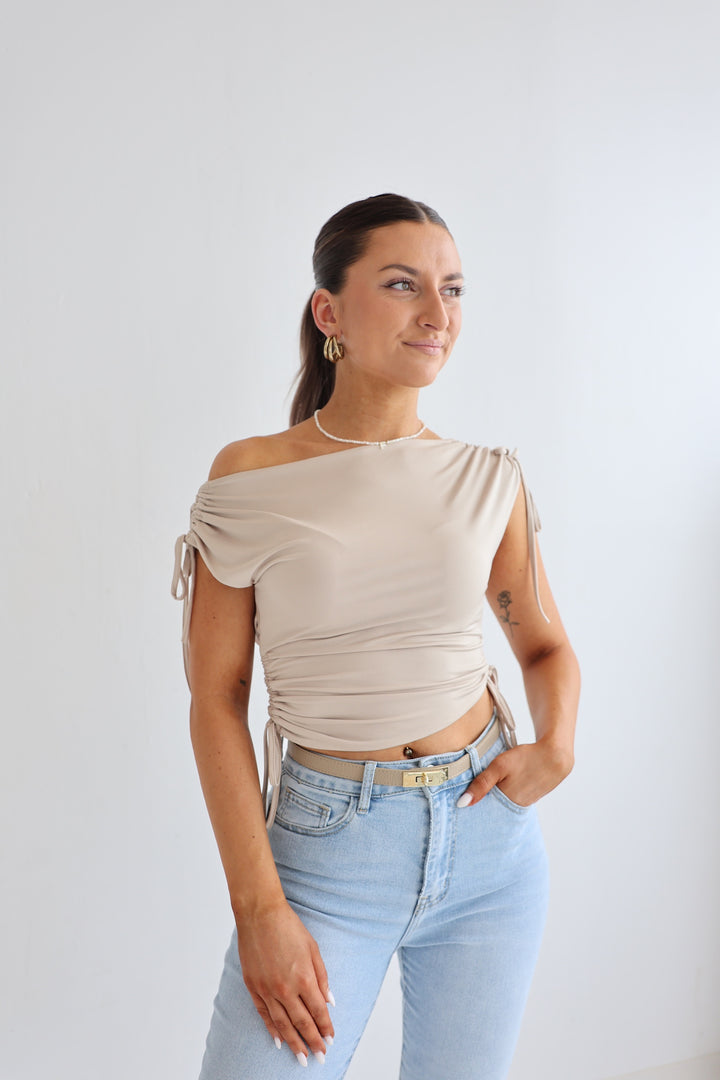 T-Shirt mit Raffung Nadja