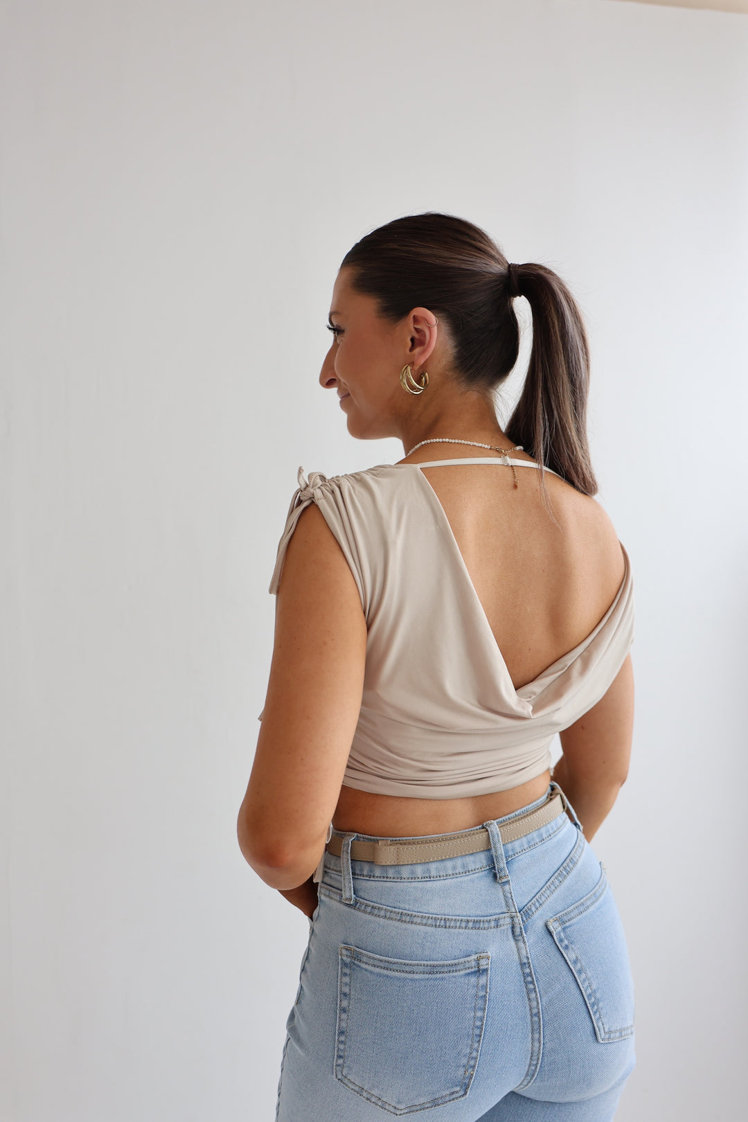 T-Shirt mit Raffung Nadja