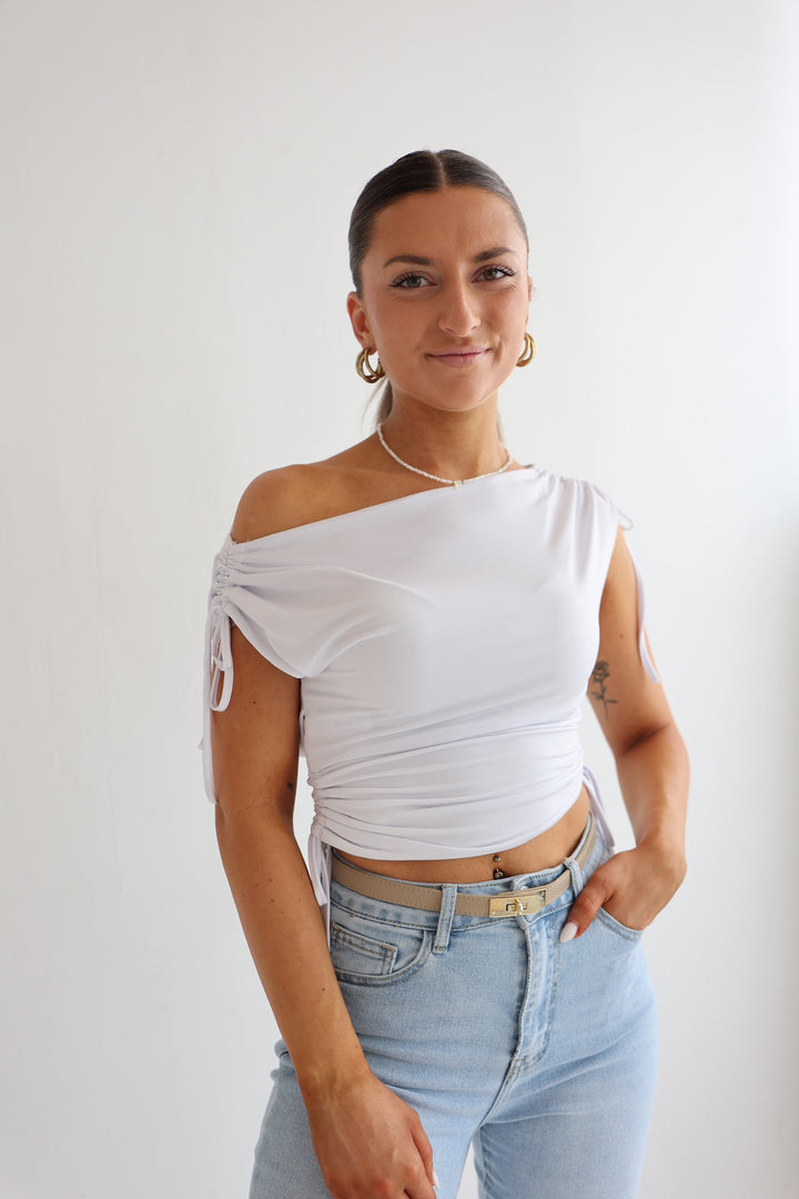 T-Shirt mit Raffung Nadja