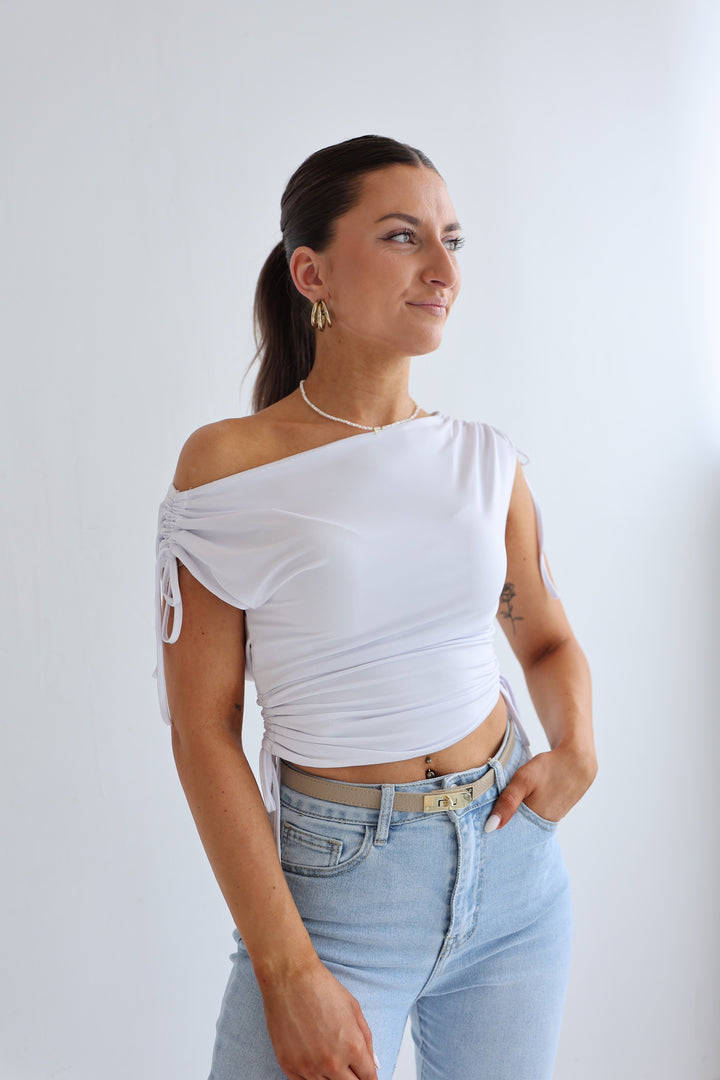 T-Shirt mit Raffung Nadja