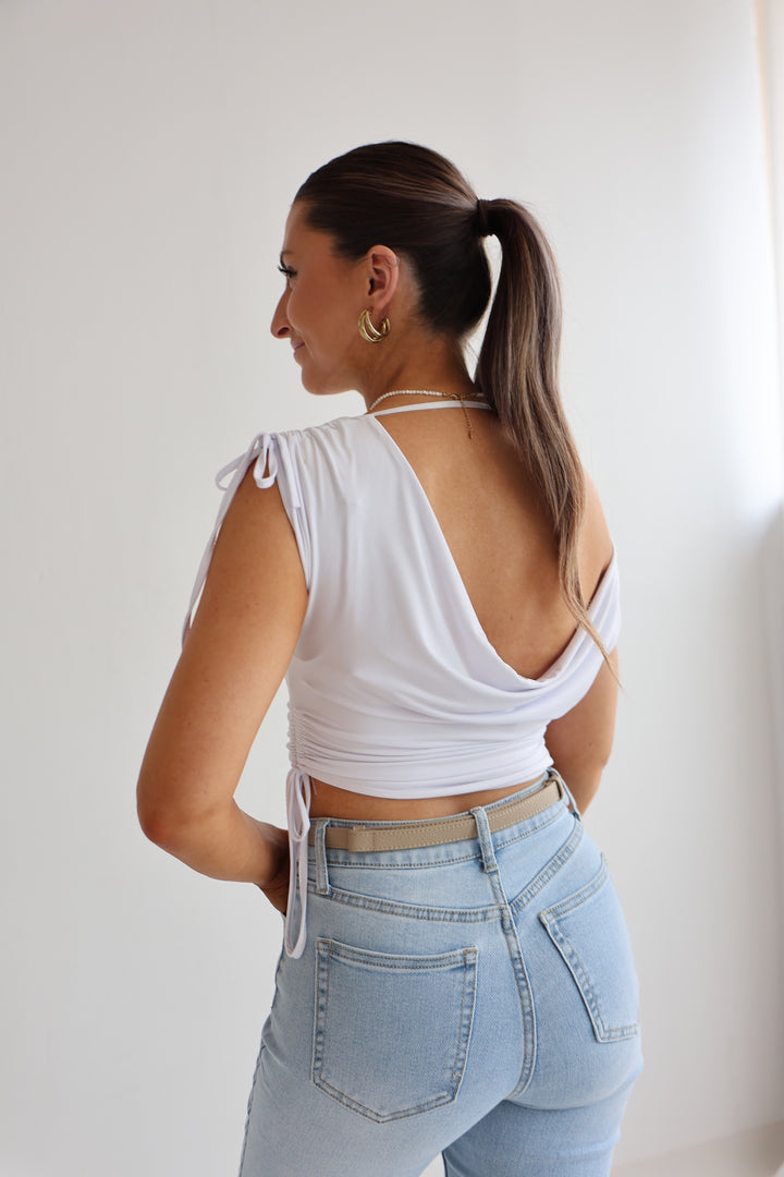 T-Shirt mit Raffung Nadja