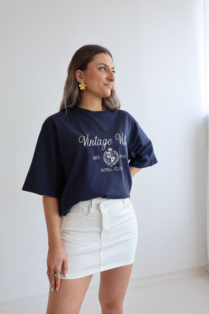 Asymmetrischer Jeansrock Creamy