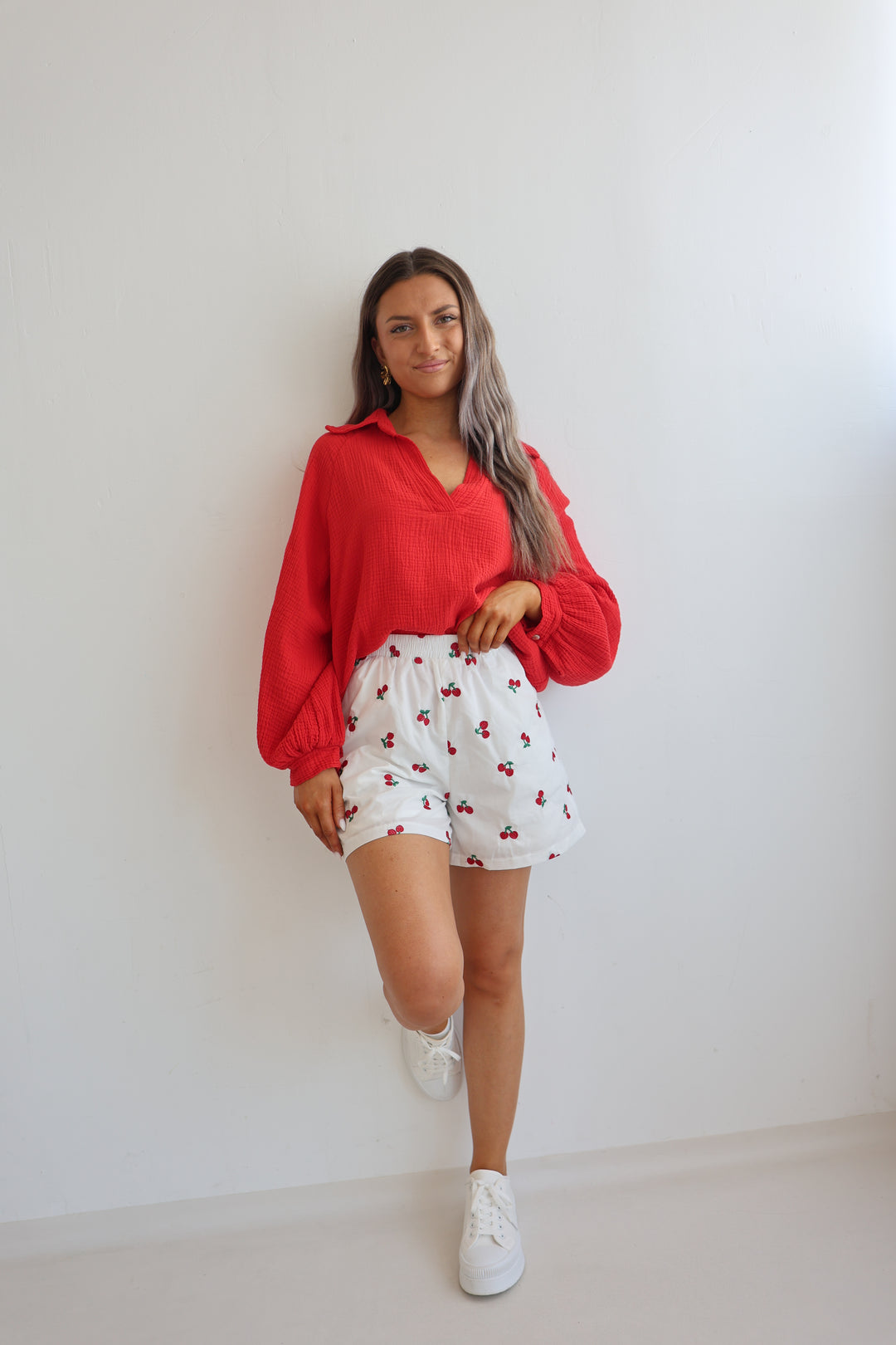 Baumwollshorts Red Cherrys