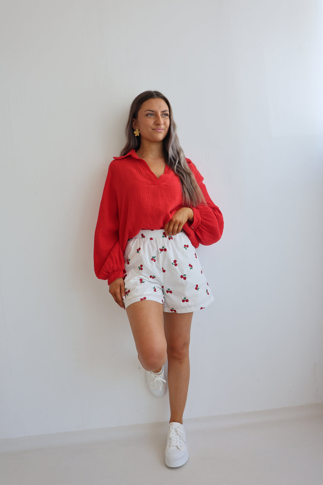 Baumwollshorts Red Cherrys