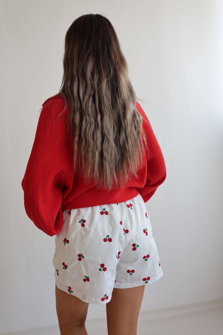 Baumwollshorts Red Cherrys