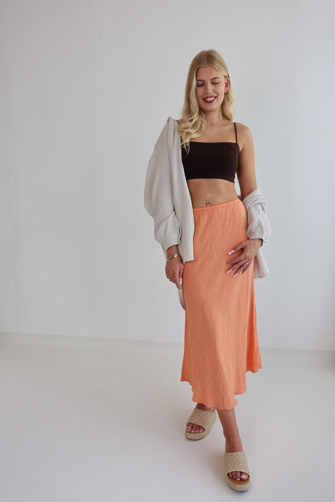 Langer Leinenrock Hannah