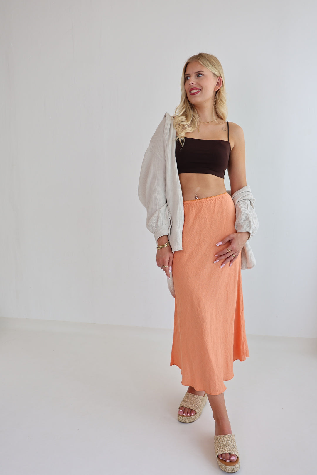Langer Leinenrock Hannah