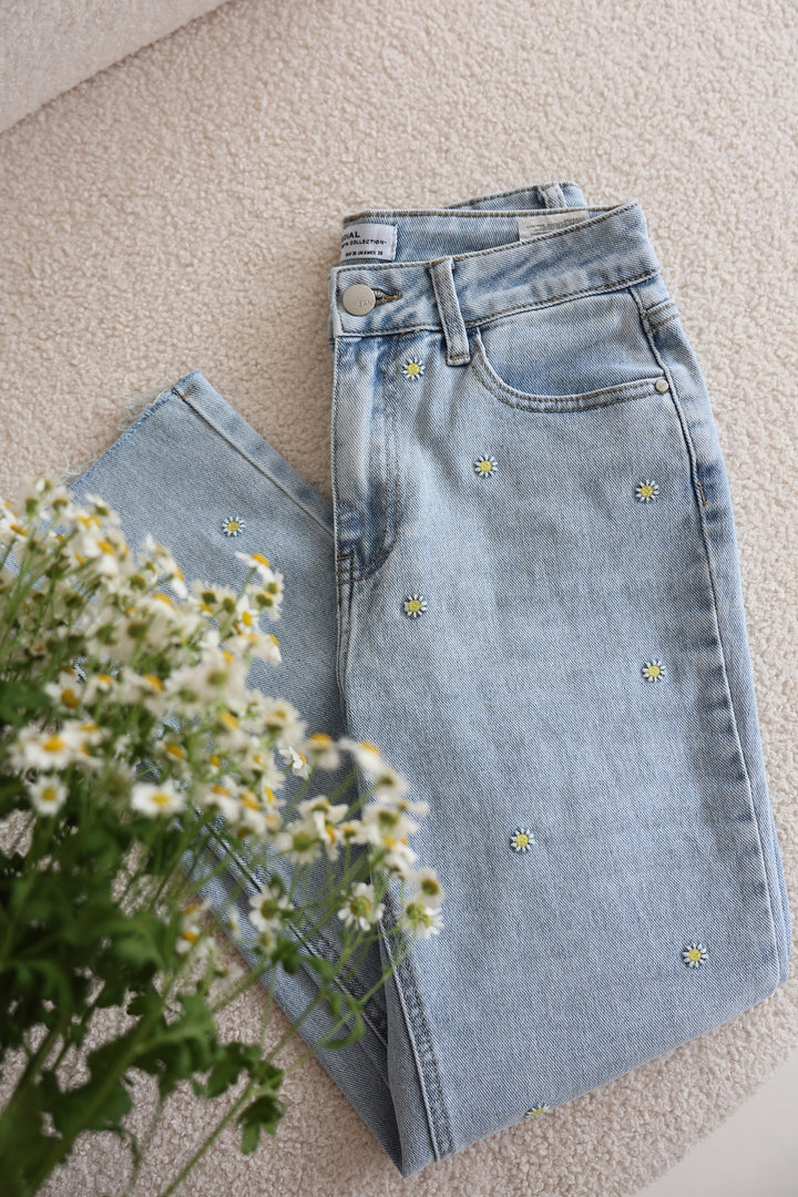 Mom Jeans Summer Flowers (3196)