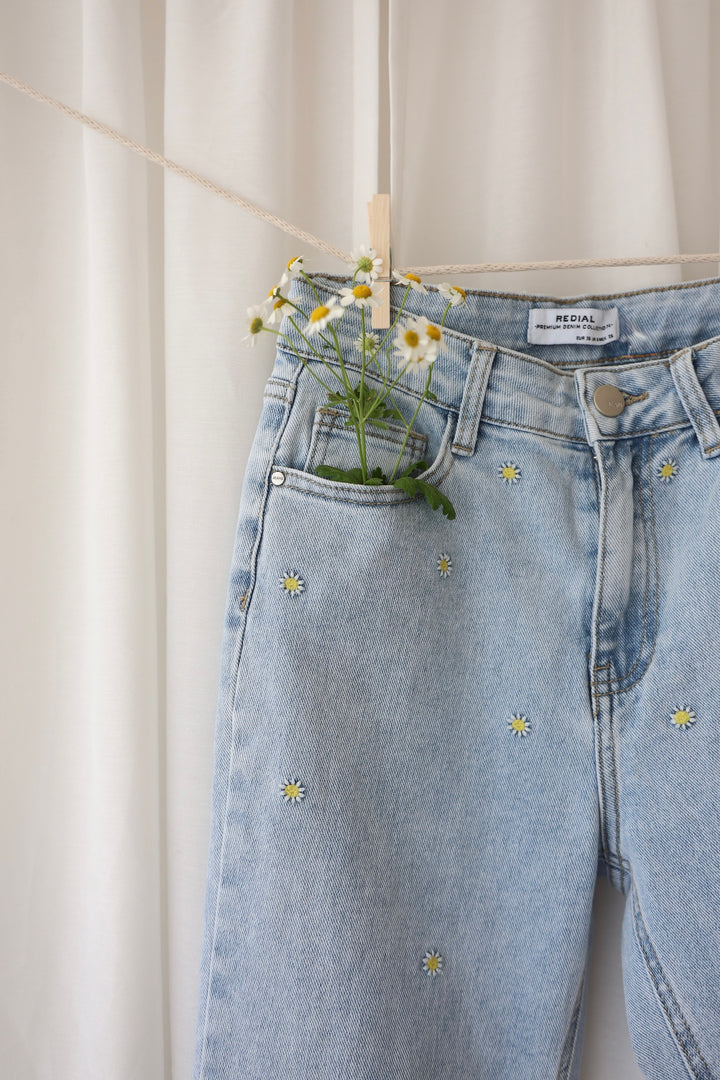 Mom Jeans Summer Flowers (3196)