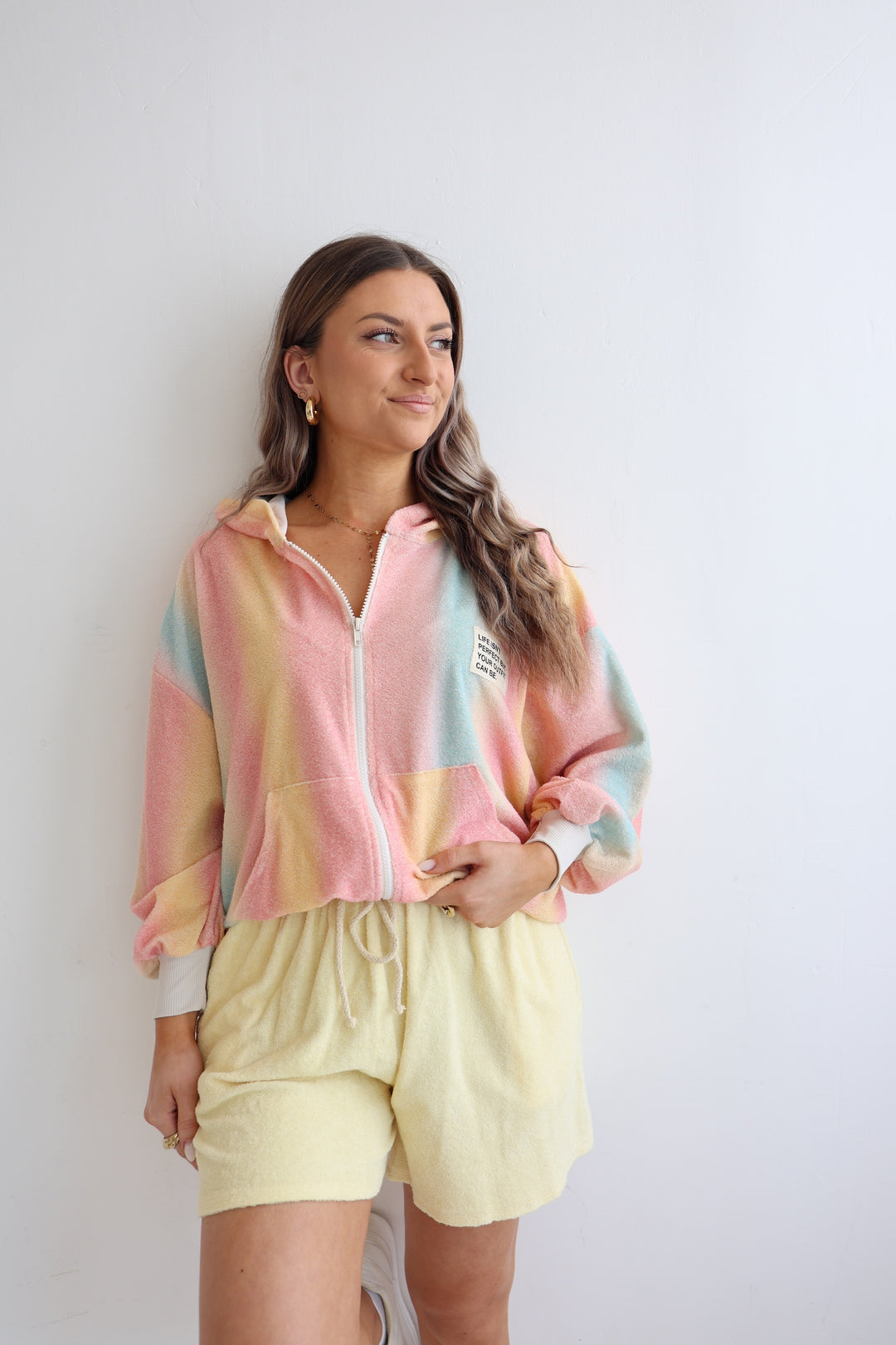 Gestreifte Frotteejacke Venice Beach