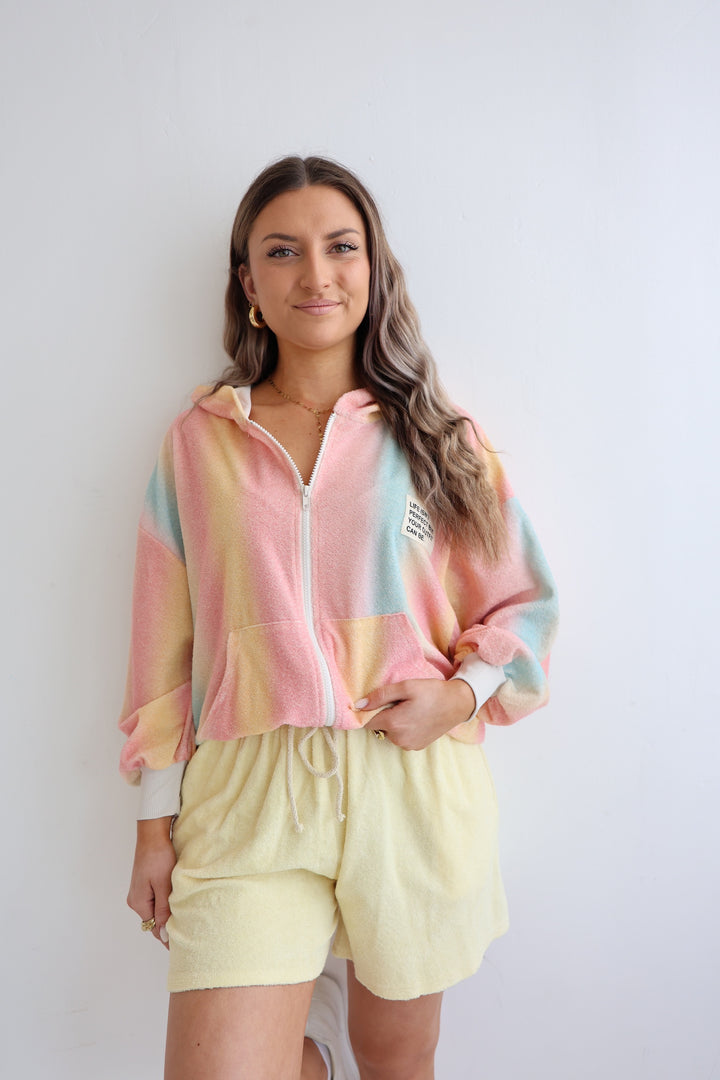 Gestreifte Frotteejacke Venice Beach