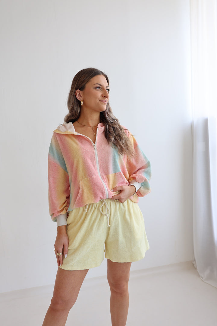 Gestreifte Frotteejacke Venice Beach