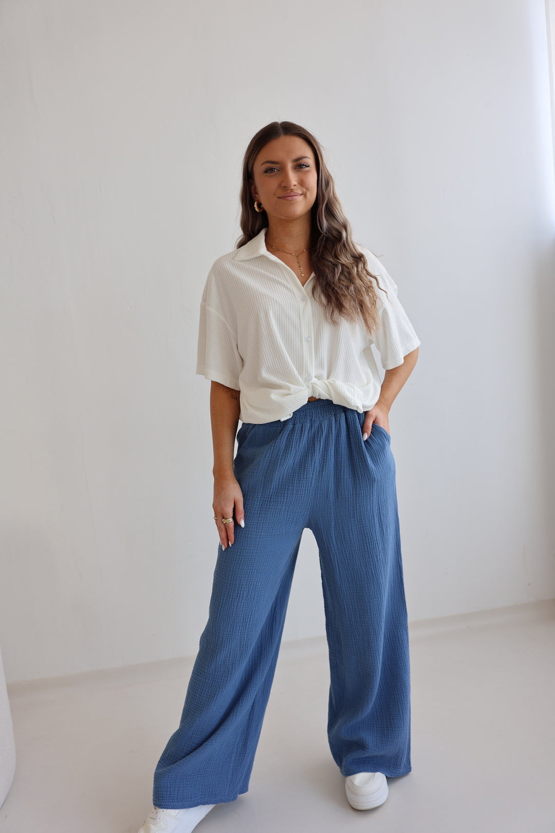 Lange Musselinhose Casual