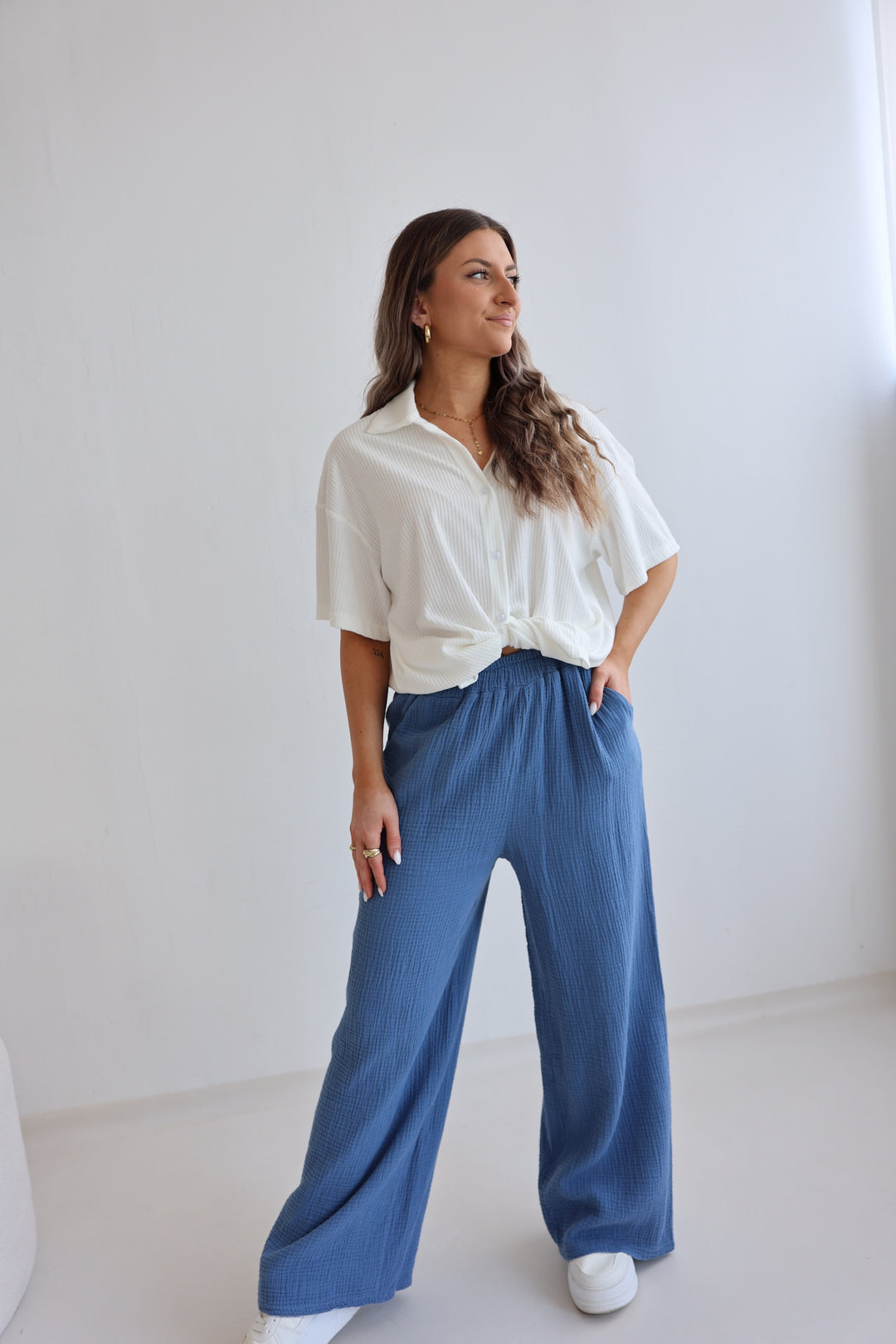 Lange Musselinhose Casual
