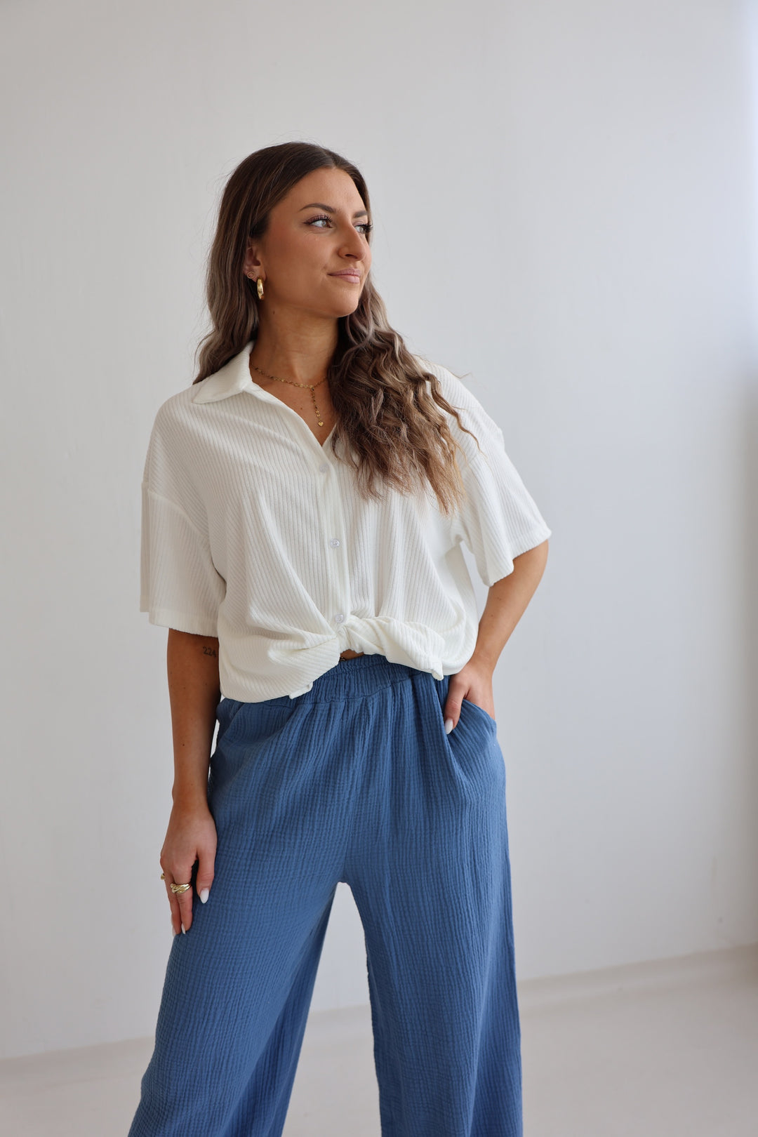 Lange Musselinhose Casual