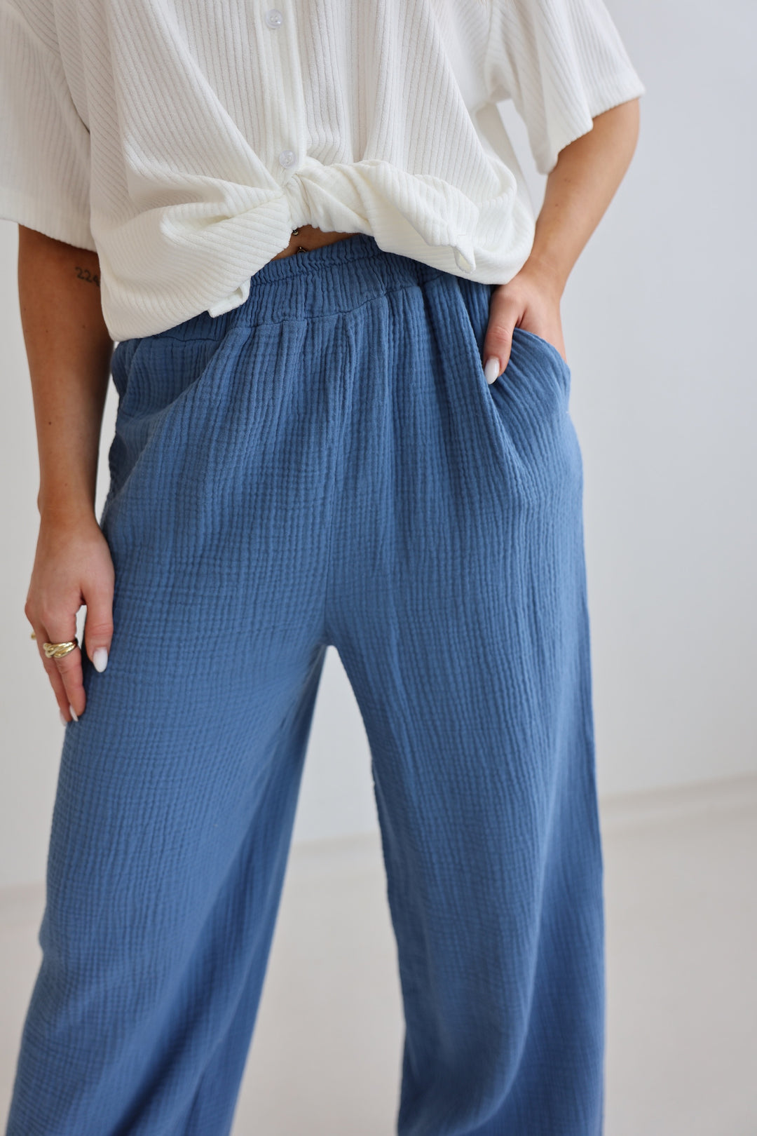Lange Musselinhose Casual
