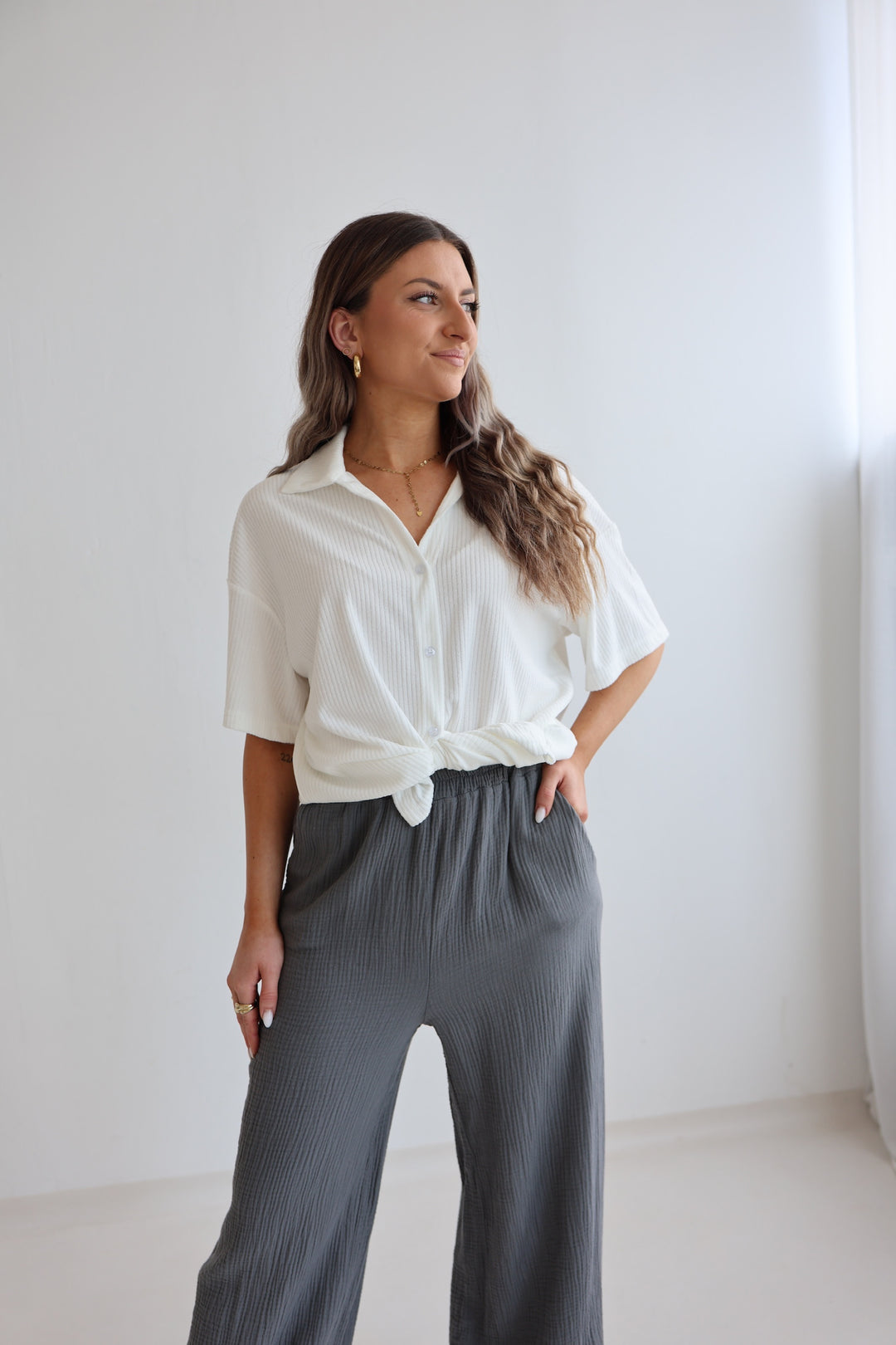 Lange Musselinhose Casual