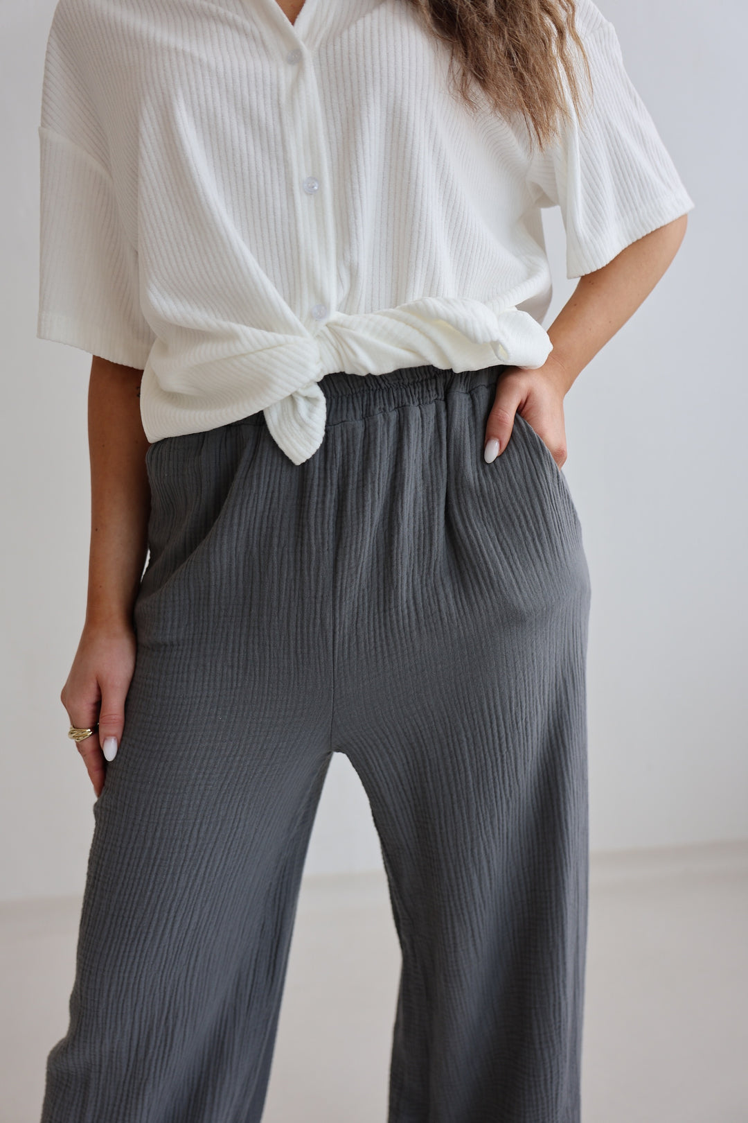 Lange Musselinhose Casual
