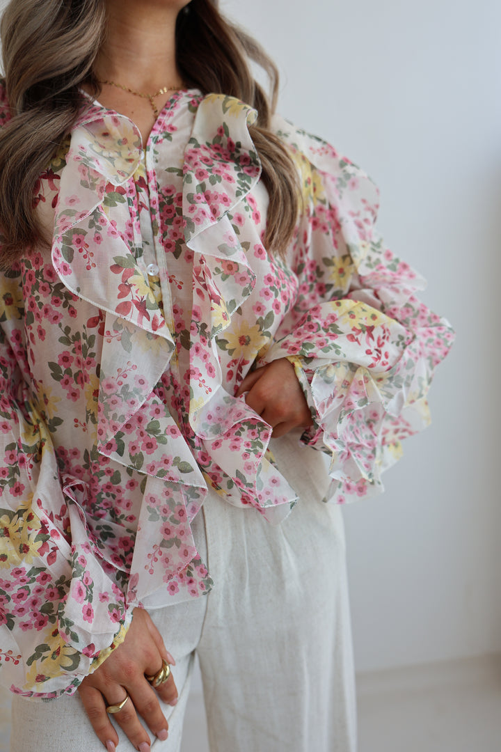 Chiffonbluse mit Floralprint Valentina