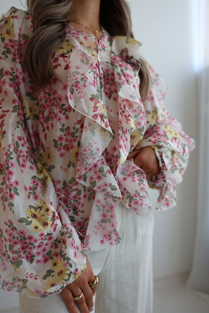 Chiffonbluse mit Floralprint Valentina