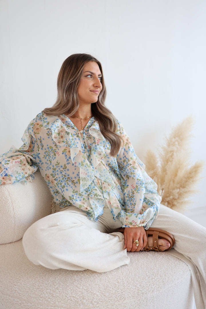 Chiffonbluse mit Floralprint Valentina