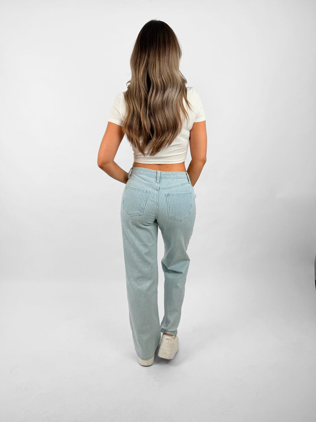 Low Straight Fit Jeans Stripes (2865)