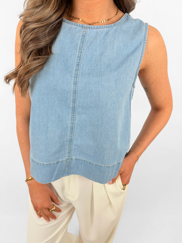 Lockeres Top Denim Spring