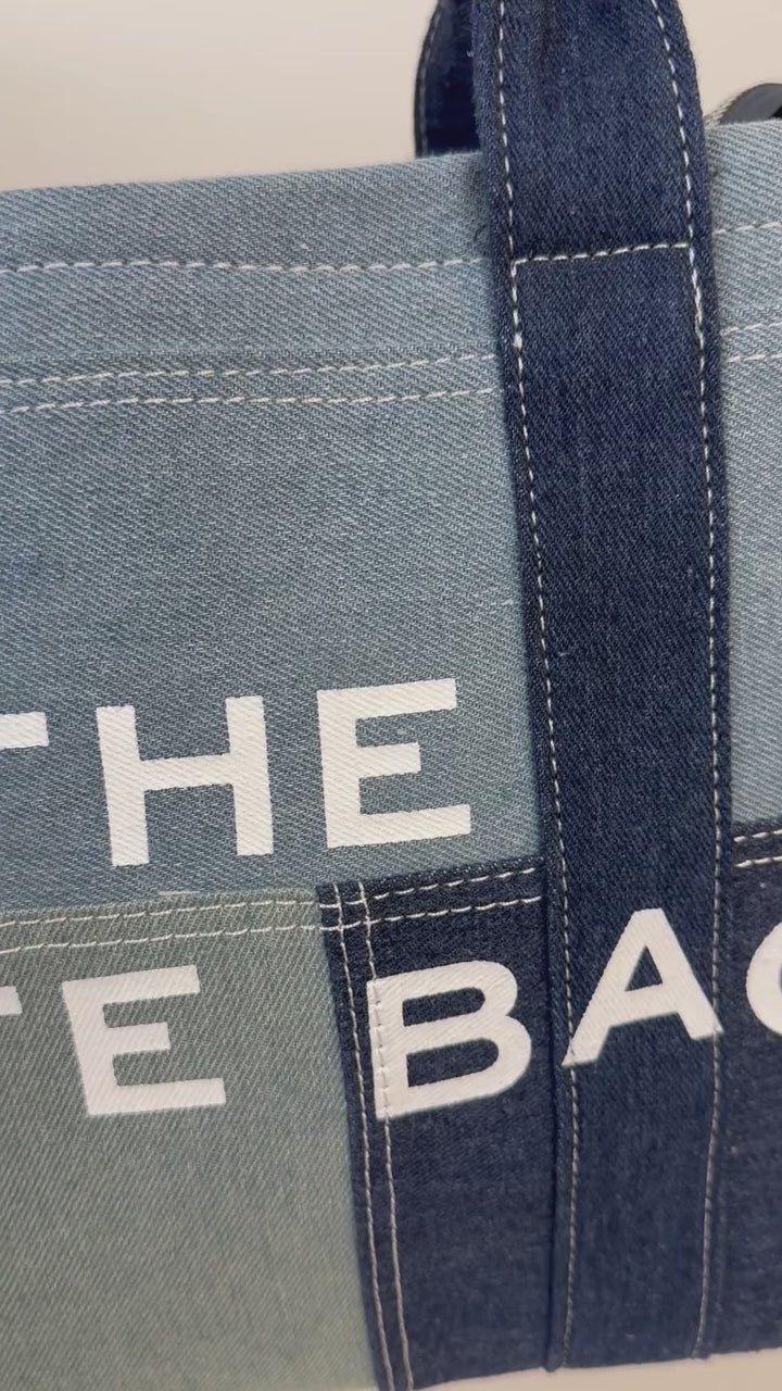 Tote Bag im Denimlook